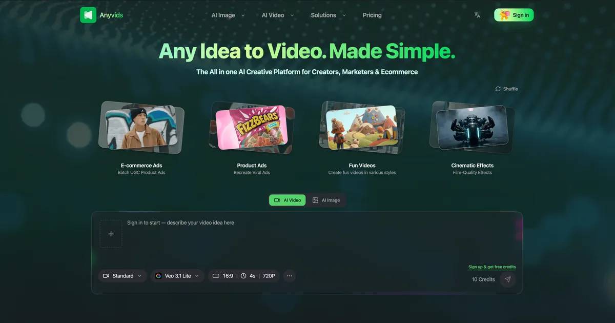 Anyvids AI Review 2026: Pricing, Features, Pros & Cons, and Alternatives thumbnail
