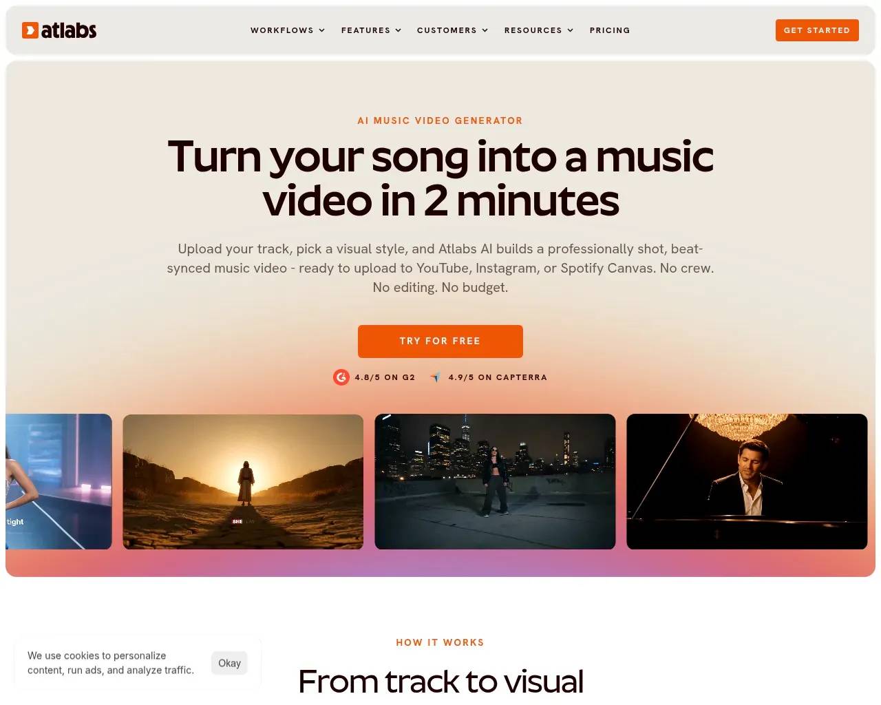 Atlabs AI music video workflow — turn a song into a beat-synced video