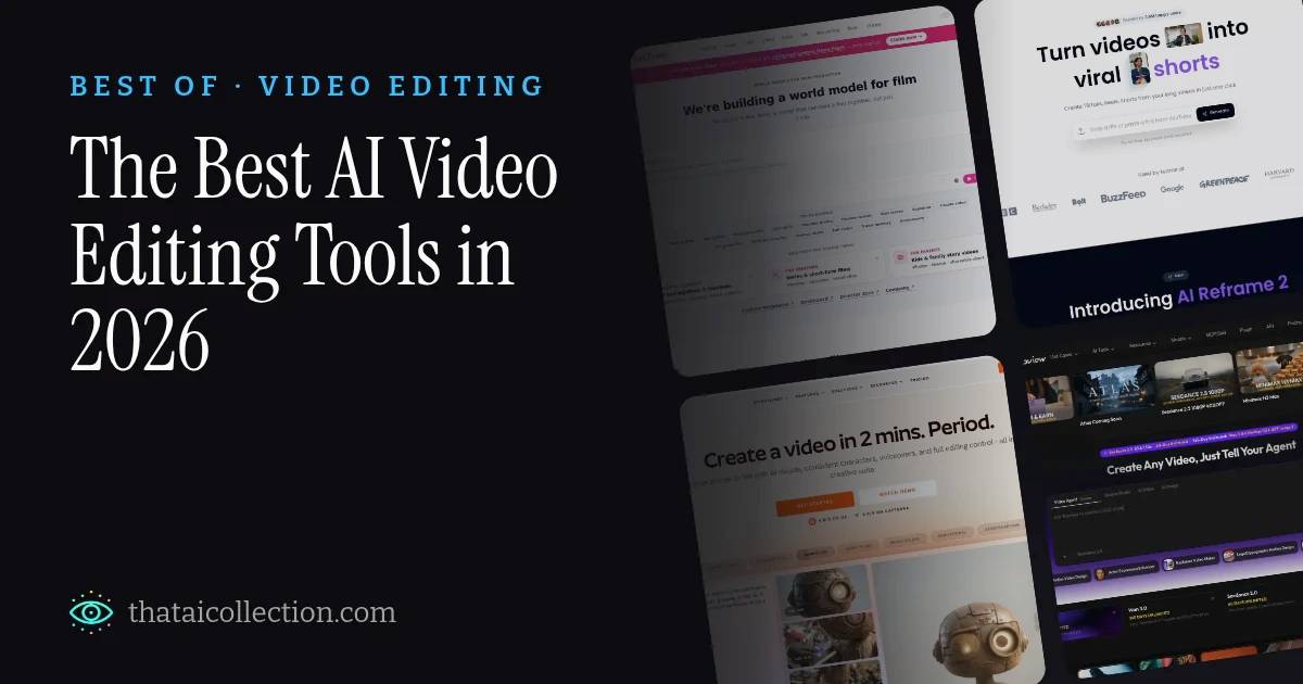 The Best AI Video Editing Tools in 2026 thumbnail