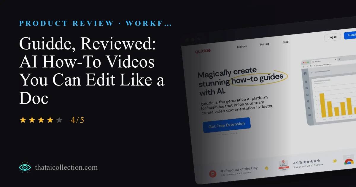 Guidde, Reviewed: AI How-To Videos You Can Edit Like a Doc thumbnail