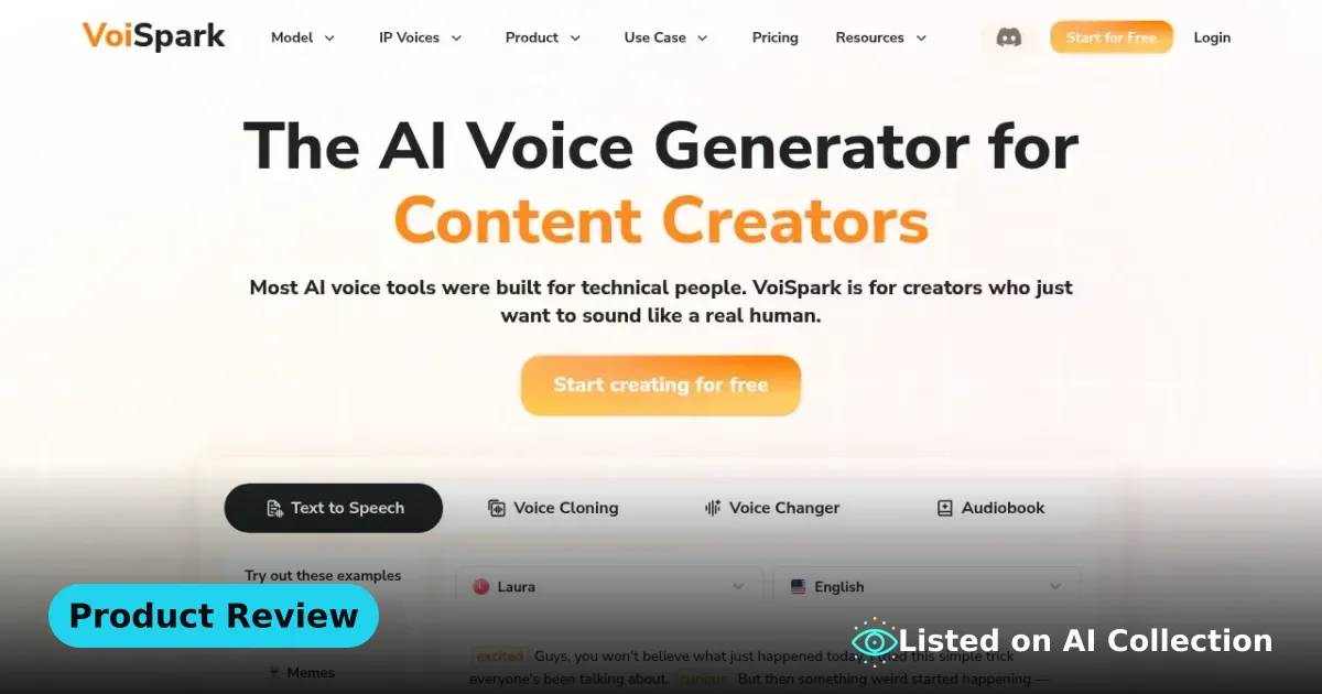 VoisPark — AI 语音生成器和语音克隆 thumbnail