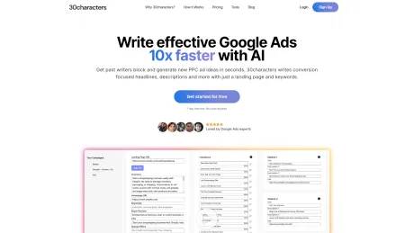 30characters screenshot