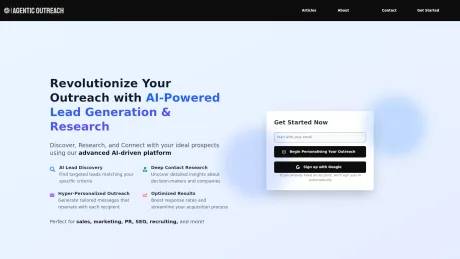 Agentic Outreach screenshot