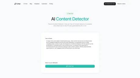 AI Content Detector by Leap AI screenshot