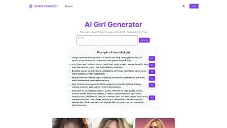 AI Girl Generator screenshot