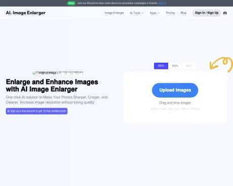 AI Image Enlarger screenshot