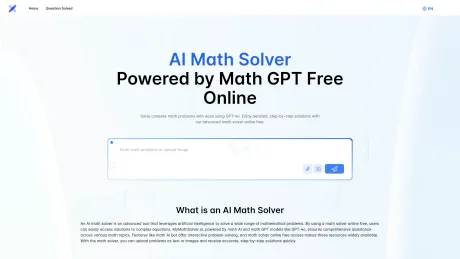 AI Math Solver Powered by Math GPT Free Online screenshot