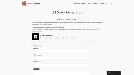 AI Story Generator Free screenshot