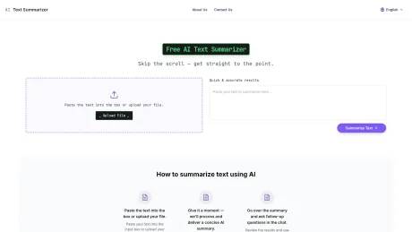 AI Text Summarizer screenshot