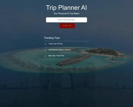 AI Trip Maker screenshot