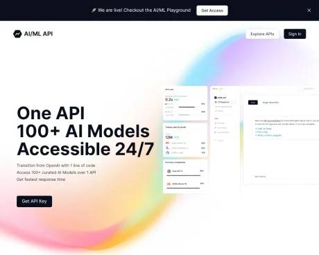 AIML API screenshot