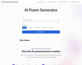 AIPoemGenerator screenshot