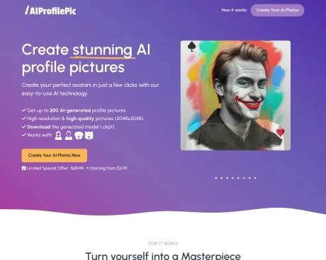 AIprofilepic screenshot