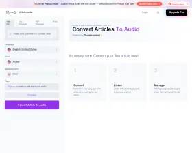 Article Audio screenshot