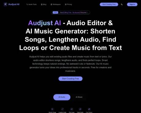 audjust.ai screenshot