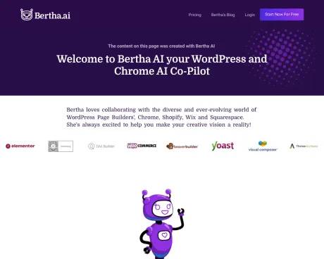 Bertha AI screenshot