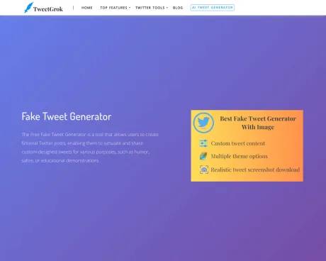 Best Fake Tweet Generator With Image screenshot