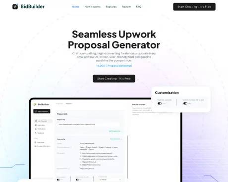 BidBuilder screenshot