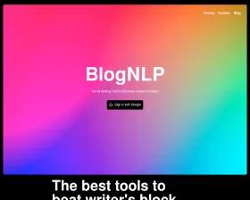 BlogNLP screenshot