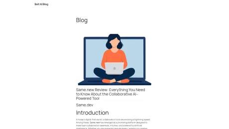 Bolt Dev AI screenshot