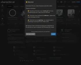 CharacterAI screenshot