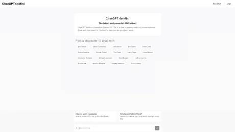 ChatGPT 4o Mini screenshot