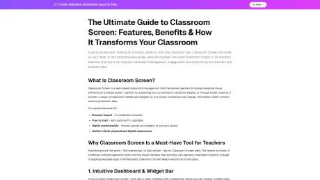 Classroom Screen screenshot