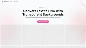 Convert Text to PNG with Transparent Backgrounds screenshot