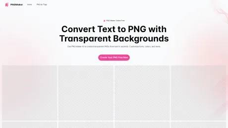 Convert Text to PNG with Transparent Backgrounds screenshot