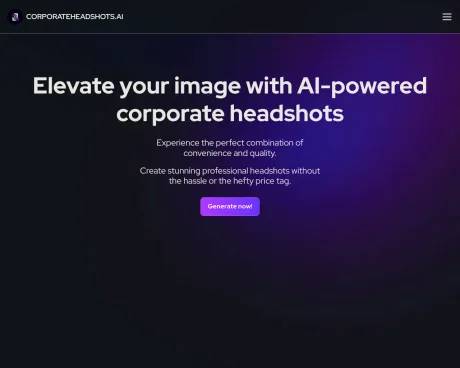 Corporate Headshots AI screenshot