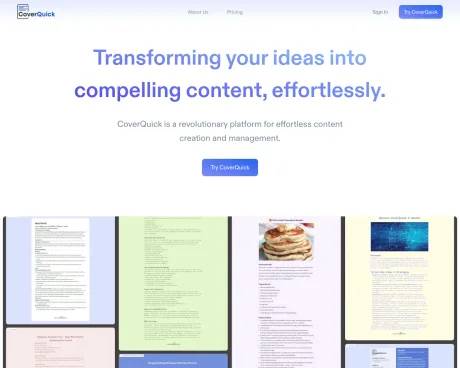 Coverquick screenshot