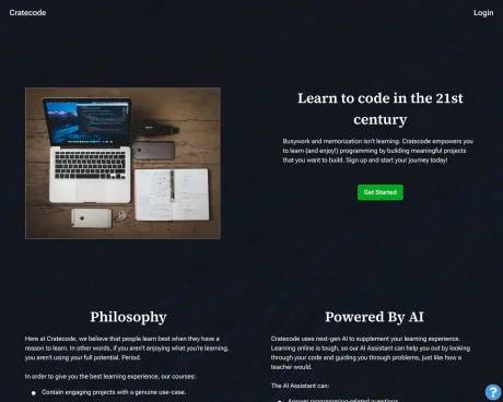 Cratecode screenshot