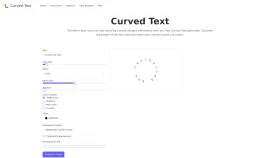 Curved Text screenshot