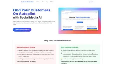 CustomerFinderBot screenshot