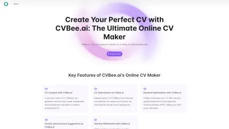 CVBee.ai: AI CV Maker Free Online screenshot