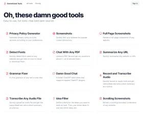 Damn Good Tools screenshot