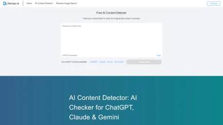 Decopy AI Content Detector screenshot