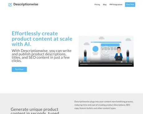 Descriptionwise screenshot