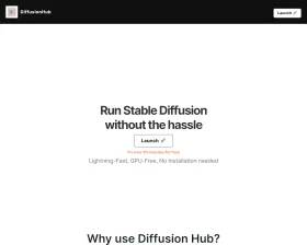 DiffusionHub io screenshot