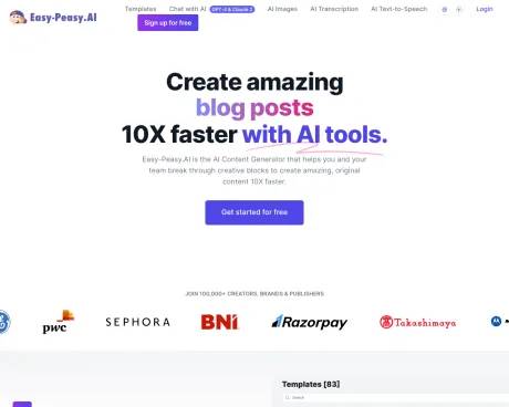 Easy-Peasy AI screenshot
