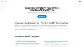 Experience ChatGPT Free Online with OpenAI ChatGPT 4o screenshot