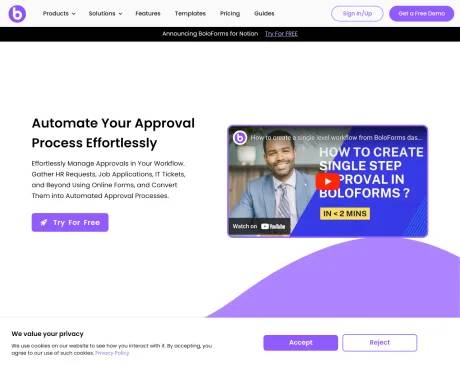 Form Approval screenshot