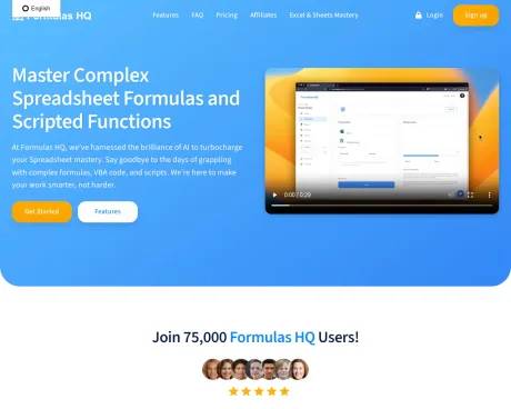 FormulasHQ screenshot