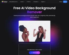Fotor video background remover screenshot