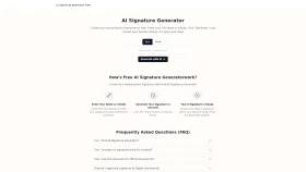 Free AI Signature Generator screenshot