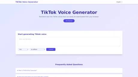 Free Text to TikTok Voice Generator screenshot