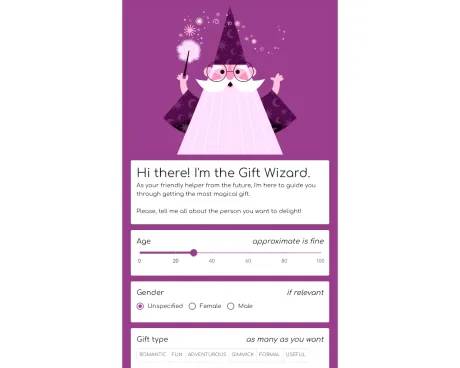 GiftWizard screenshot