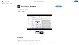 Grokipedia VS Wikipedia screenshot
