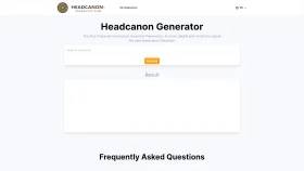 Headcanon Generator screenshot