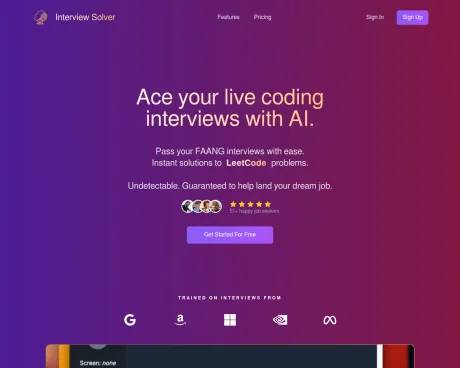Interview Solver screenshot
